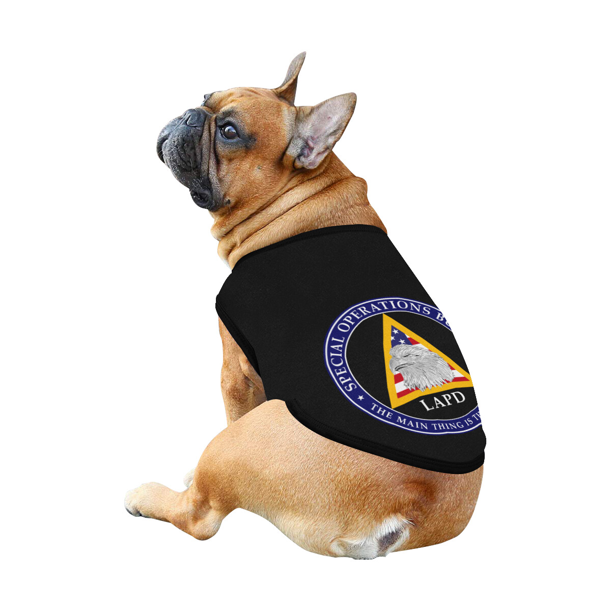 🐕 Special Operations LAPD Los Angeles Police Department Dog shirt, Dog Tank Top, Dog t-shirt, Dog clothes, Gifts, front back print, 7 sizes XS to 3XL, dog gifts, black