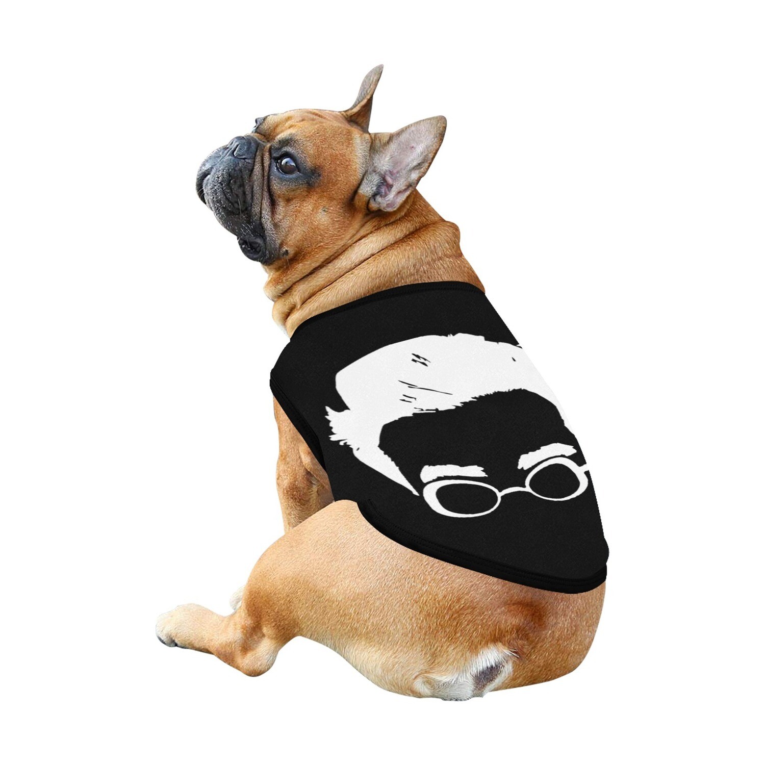 🐕 David Rose Dan Levy silhouette Dog t-shirt, Dog Tank Top, Dog shirt, Dog clothes, Gifts, front back print, 7 sizes XS to 3XL, Schitt's Creek, TV series