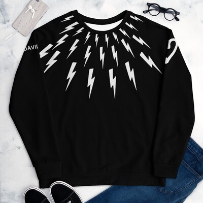 👸🏽🤴🏽David Rose lightning bolt Unisex Sweatshirt 7 Sizes XS to 3X, Gift, Schitt's Creek, Dan Levy, TV series