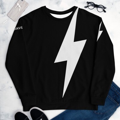 👸🏽🤴🏽David Rose lighting bolt Unisex Sweatshirt 7 Sizes XS to 3X, Gift, Schitt's Creek, Dan Levy, TV series