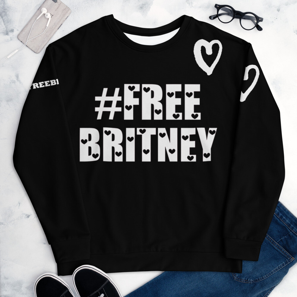 👸🏽🤴🏽Free Britney Unisex Sweatshirt 7 Sizes XS to 3X, Gift, Free Britney documentary, #freebritney black and white