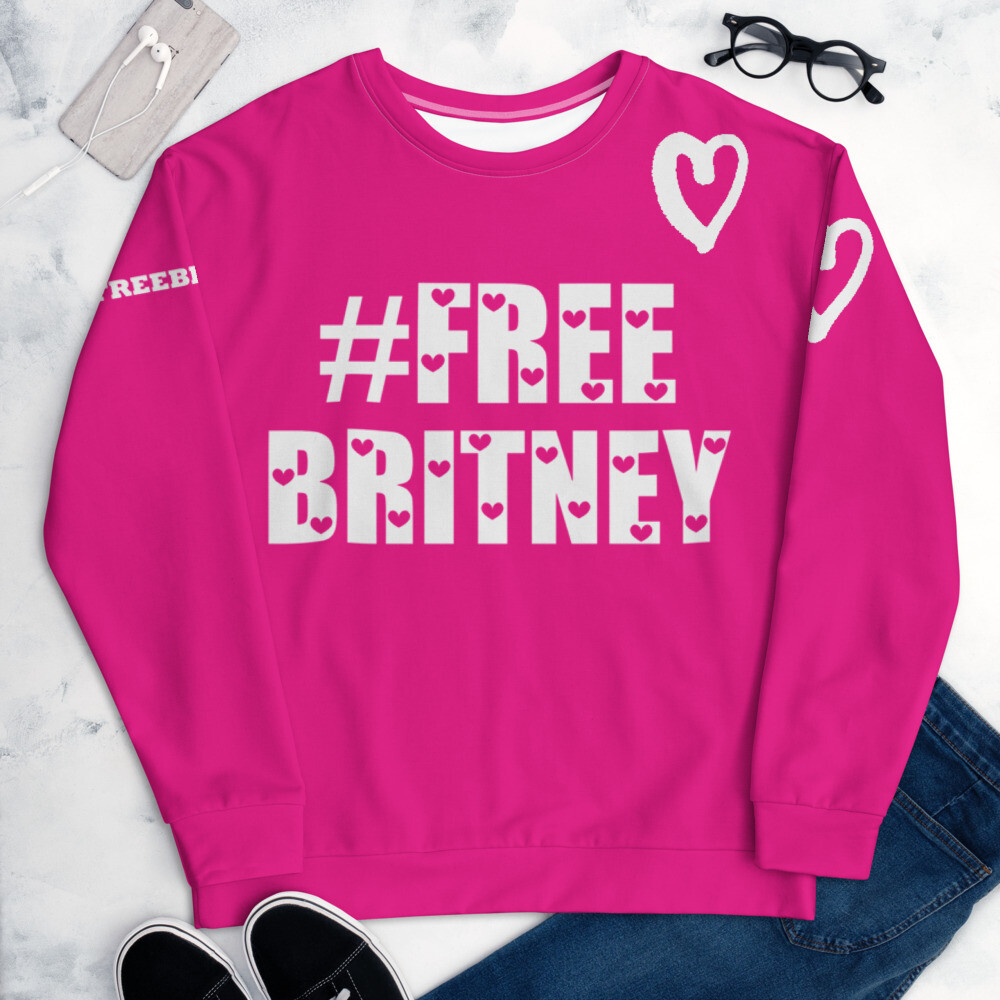 👸🏽🤴🏽Free Britney Unisex Sweatshirt 7 Sizes XS to 3X, Gift, Free Britney documentary, #freebritney hot pink