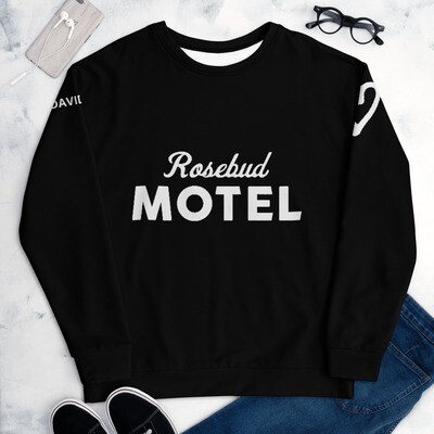 👸🏽🤴🏽David Rose Rosebud Motel Unisex Sweatshirt 7 Sizes XS to 3X, Gift, Schitt's Creek, Dan Levy, TV series, pride
