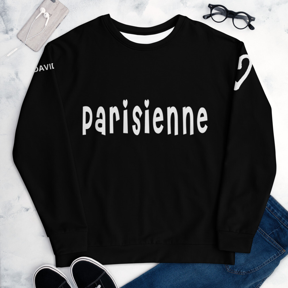 👸🏽🤴🏽 David Rose Parisienne Unisex Sweatshirt 7 Sizes XS to 3X, Gift, Schitt's Creek, Dan Levy, TV series, french, france