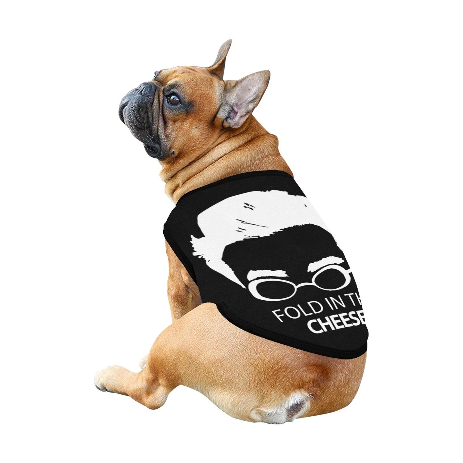 🐕 David Rose silhouette Fold in the cheese Dog t-shirt, Dog Tank Top, Dog shirt, Dog clothes, Gifts, front back print, 7 sizes XS to 3XL, Schitt's Creek, TV series