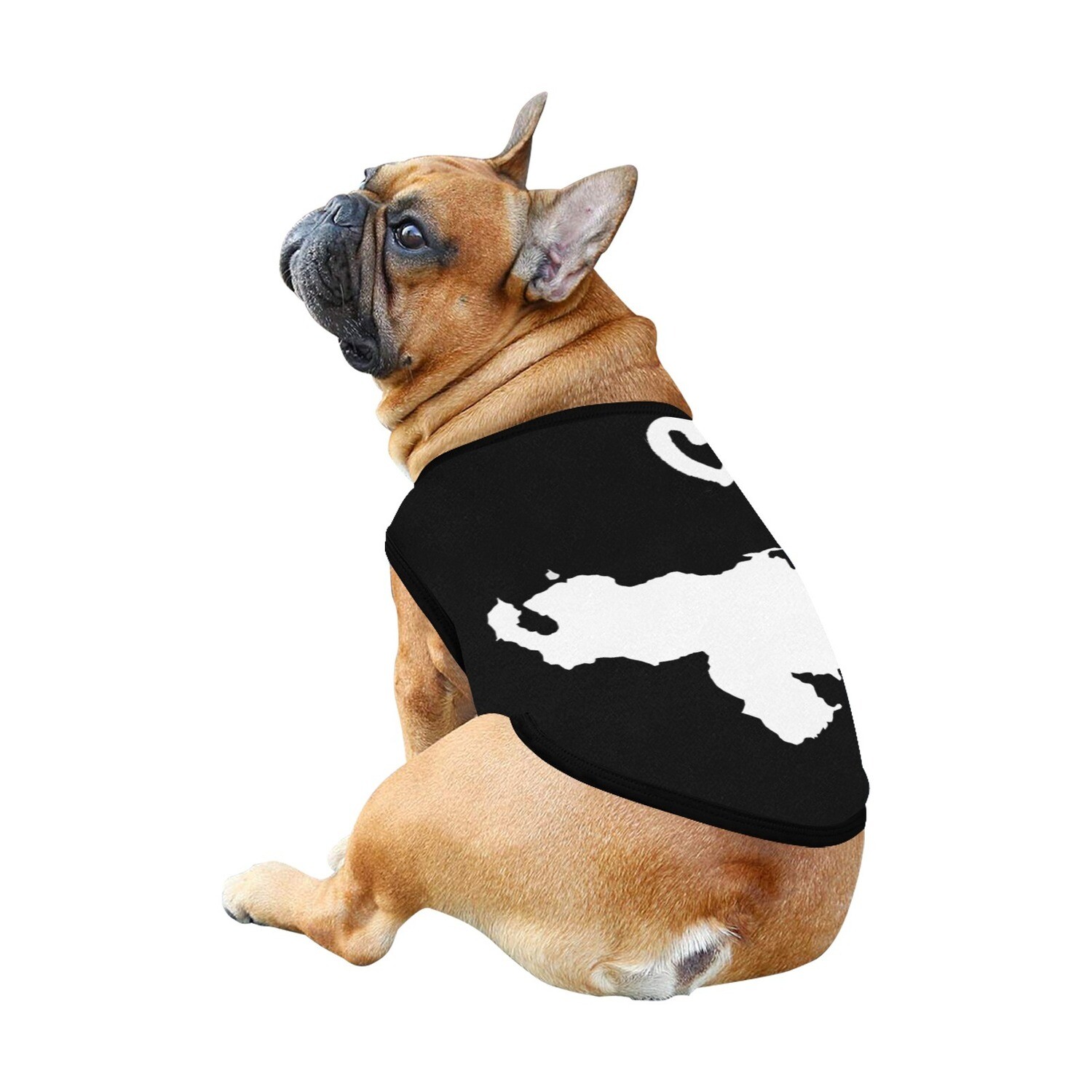 🐕🇻🇪 I love Venezuela Dog Tank Top, Dog shirt, Dog clothes, Gifts, front back print, 7 sizes XS to 3XL, Venezuela flag, Venezuelan flag, black