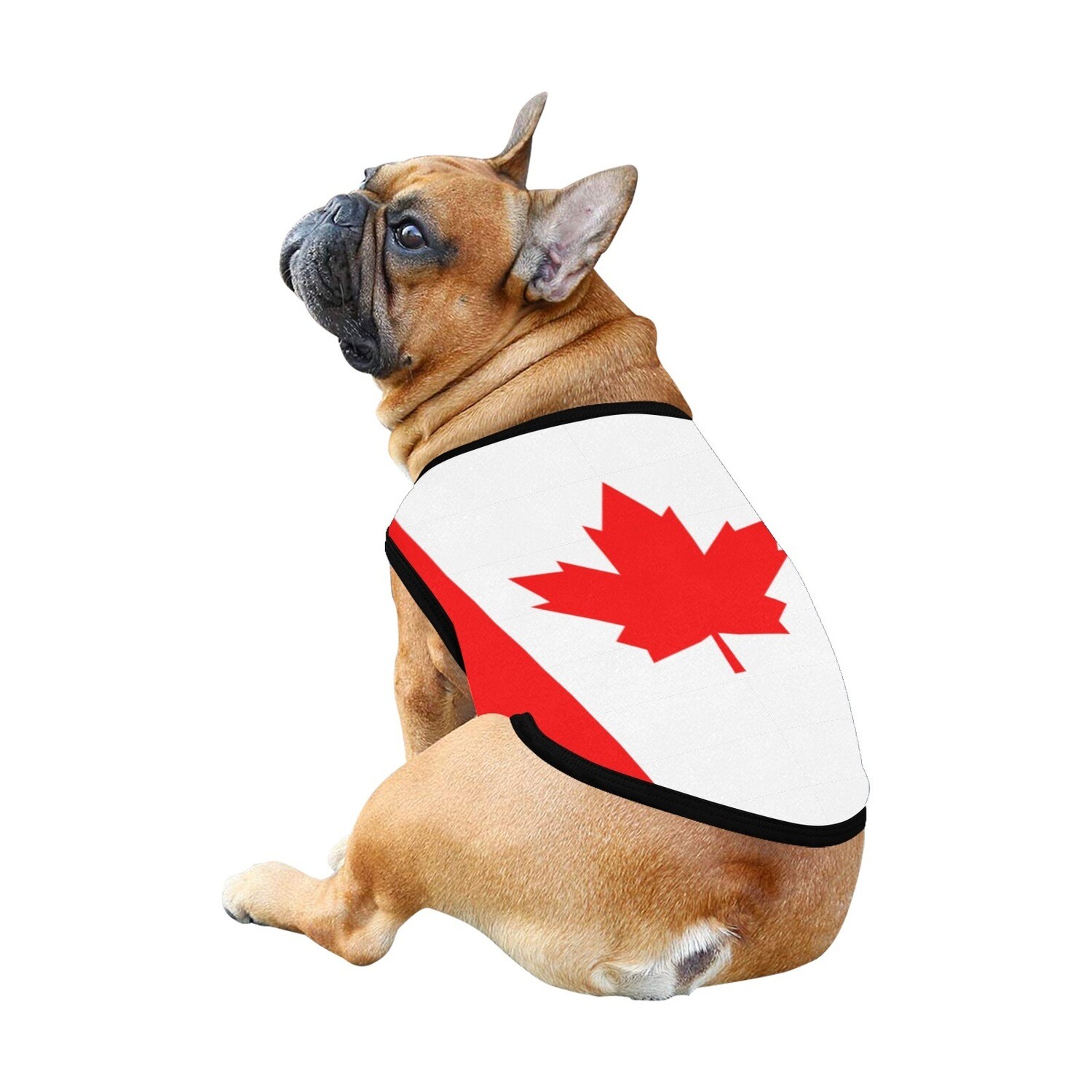 🐕 🇨🇦 I love Canada dog t-shirt, dog gift, dog tank top, dog shirt, dog clothes, gift, 7 sizes XS to 3XL, big Canadian flag