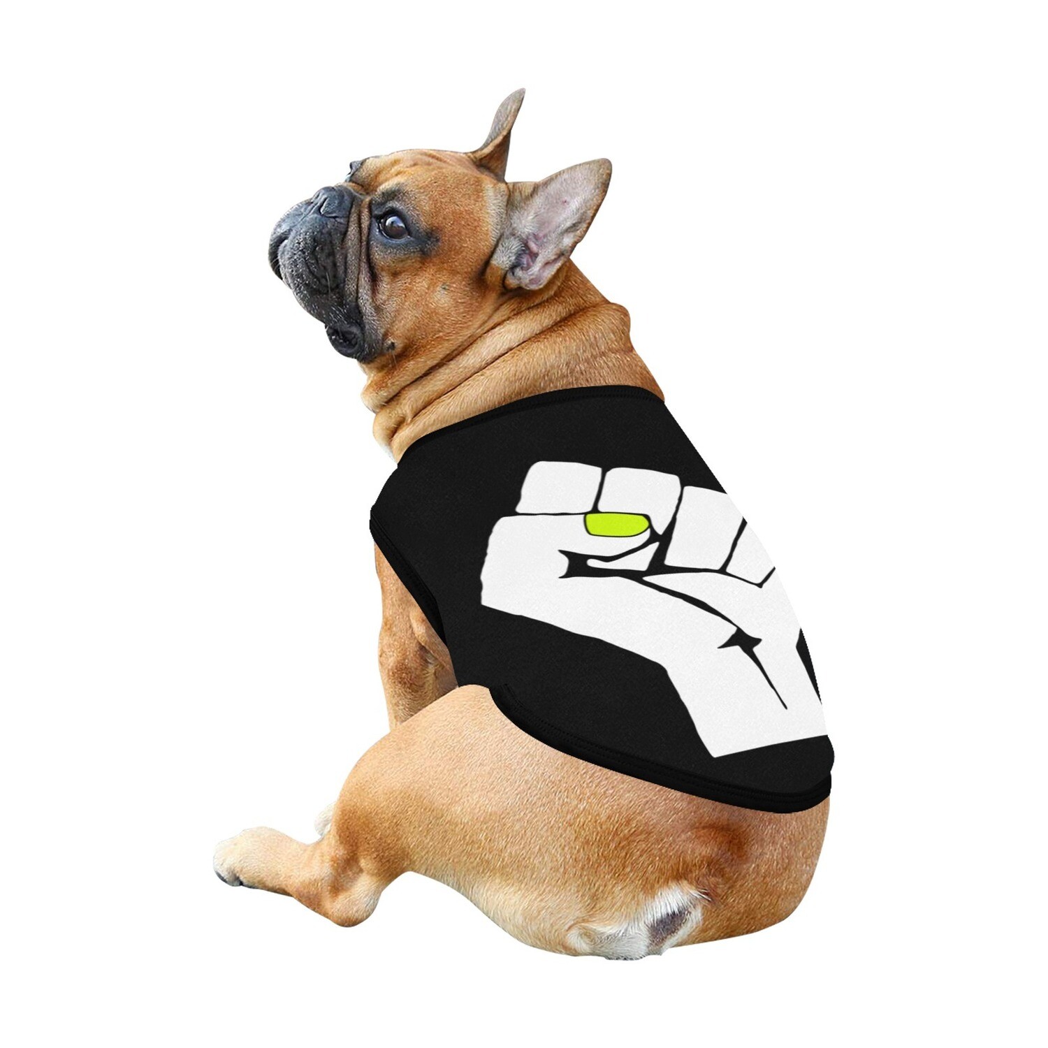 🐕 ✊🏽 Power fist neon nails dog shirt, dog tank top, dog t-shirt, dog clothes, Gift, 7 sizes XS to 3XL, get loud, empowerment, raised fist