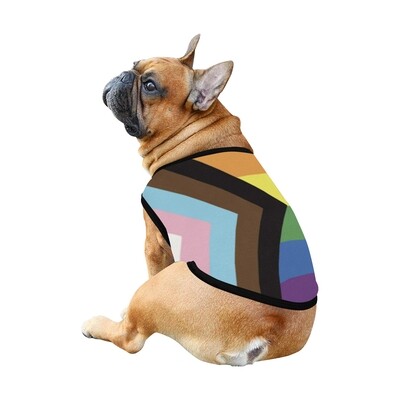 🐕🏳️‍🌈 Love is love LGBTQ pride flag Rainbow pride flag Rebooted by Daniel QuDog Tank Top, Dog shirt, Dog t-shirt, Dog clothes, Dog clothing, 7 sizes XS to 3XL, LGBT, Dog gift, Gift for dogs