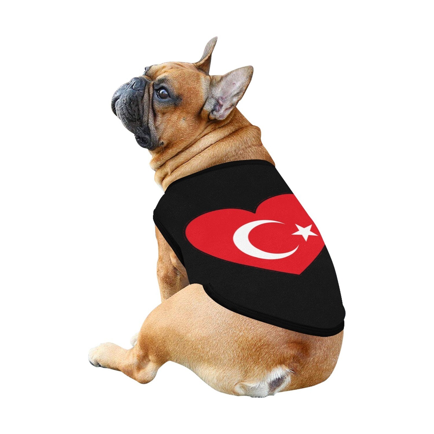 🐕🇹🇷 I love Turkey dog t-shirt, dog gift, dog tank top, dog shirt, dog clothes, gift, 7 sizes XS to 3XL, Turkish flag