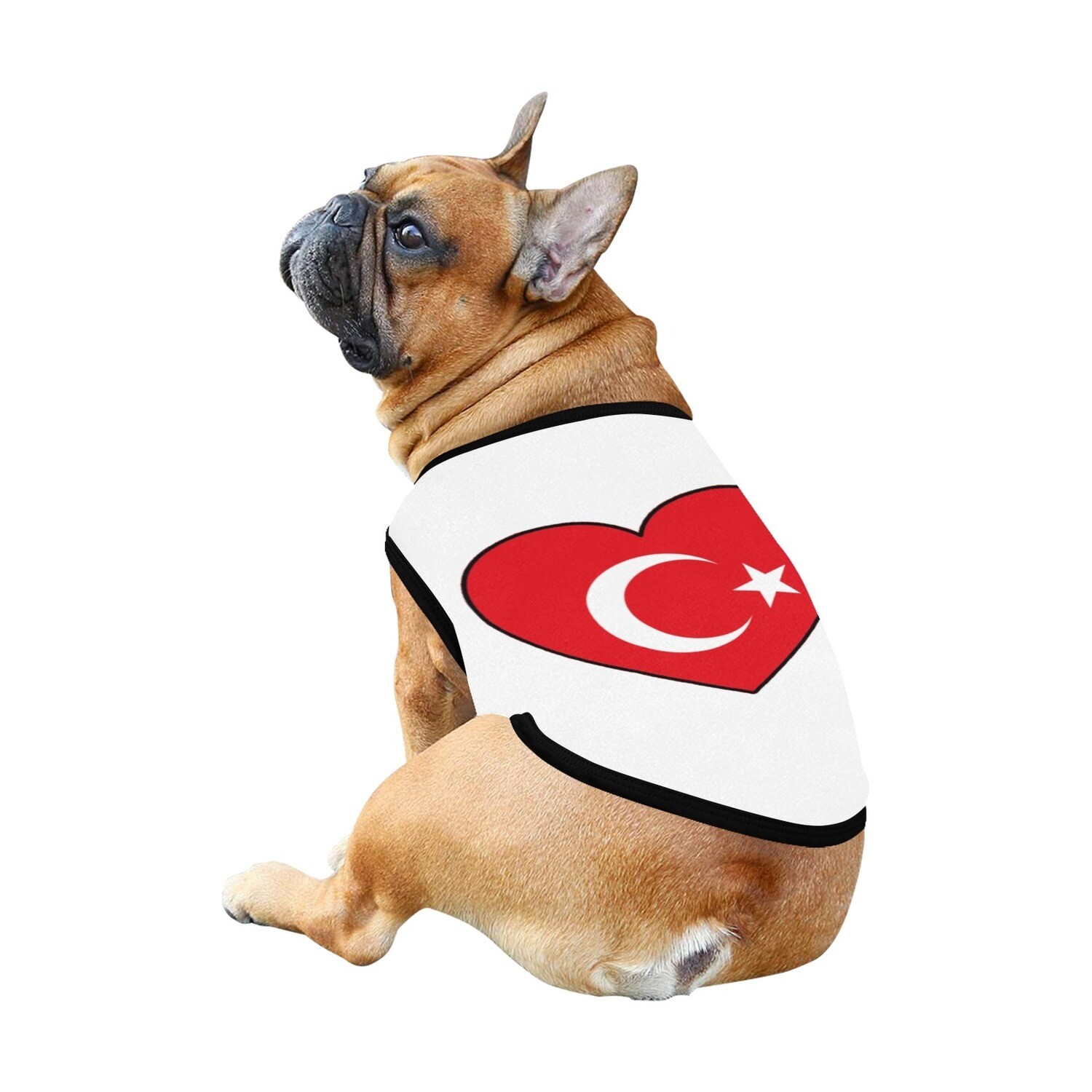🐕🇹🇷 I love Turkey dog t-shirt, dog gift, dog tank top, dog shirt, dog clothes, gift, 7 sizes XS to 3XL, Turkish flag
