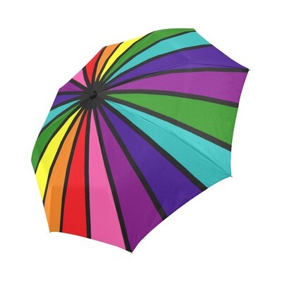 🤴🏽👸🏽☂🏳️‍🌈 Automatic Foldable LGBTQ Rainbow Umbrella Love is Love, LGBTQ pride flag, Rainbow flag, Original Gay Pride Flag, gift, accessories, black