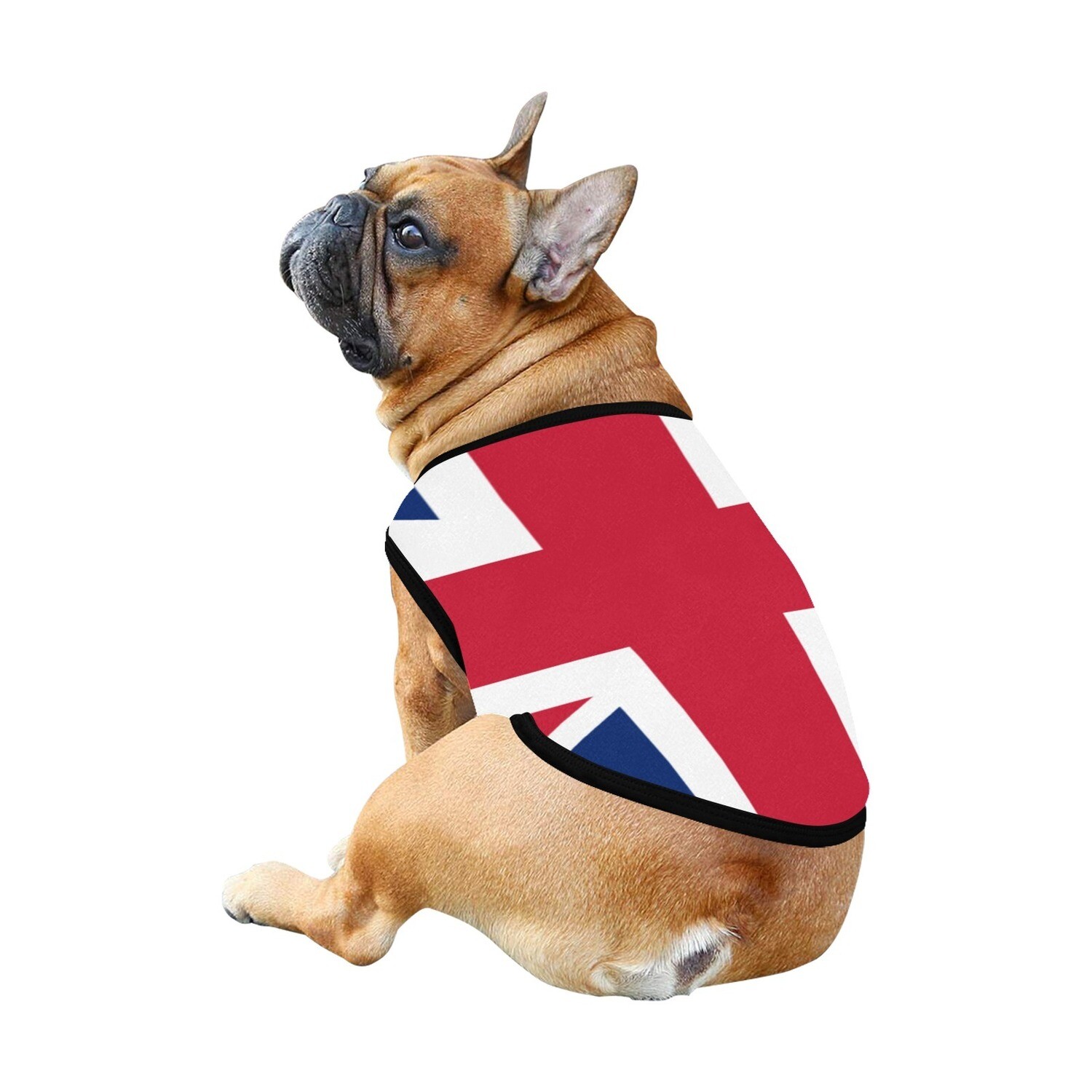 🐕🇬🇧 I love United Kingdom, Big Union Jack flag, dog t-shirt, dog gift, dog tank top, dog shirt, dog clothes, gift, 7 sizes XS to 3XL