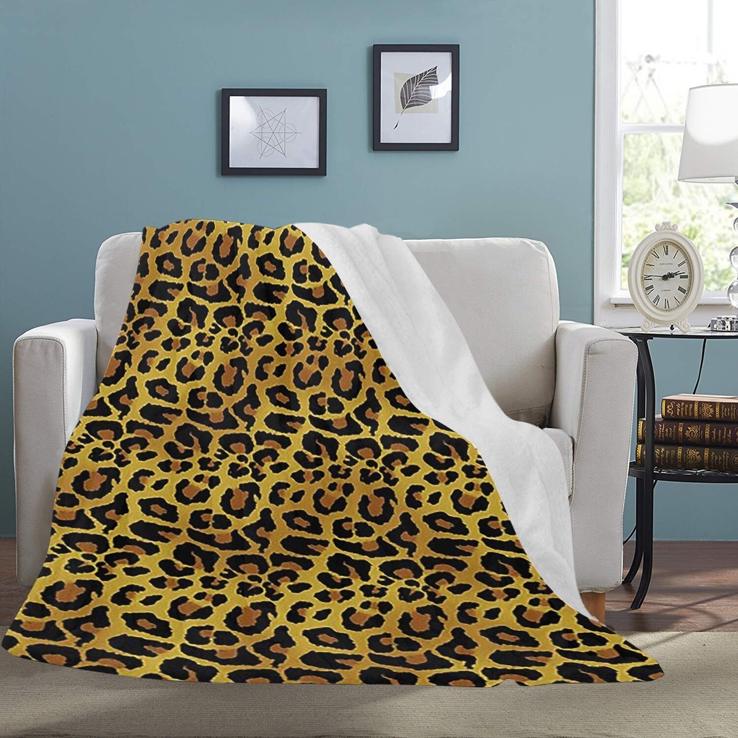 🤴🏽👸🏽🐆Large Ultra-Soft Micro Fleece Blanket Leopard, Cheetah, Animals' print, gift, gift for her, gift for him, gift for them, 70"x80"