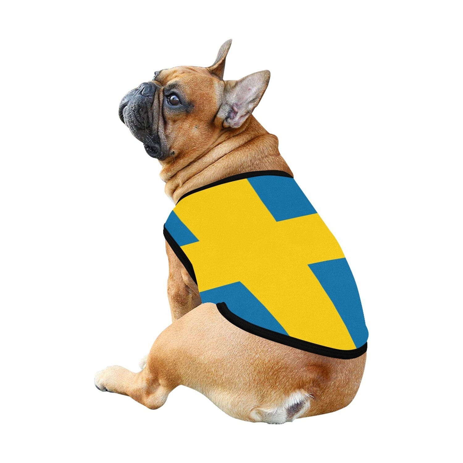 🐕🇸🇪I love Sweden, big Swedish flag, dog t-shirt, dog gift, dog tank top, dog shirt, dog clothes, gift, 7 sizes XS to 3XL