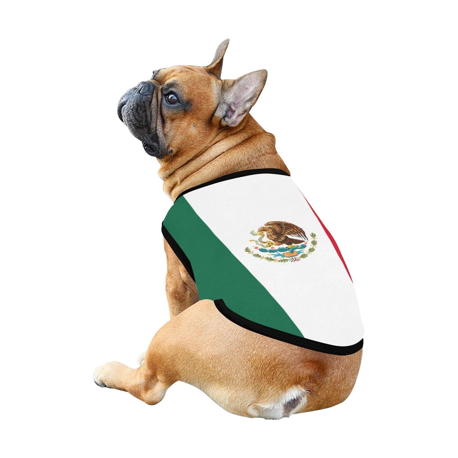 🐕 🇲🇽 I love Mexico dog t-shirt, dog gift, dog tank top, dog shirt, dog clothes, gift, 7 sizes XS to 3XL, big Mexican flag