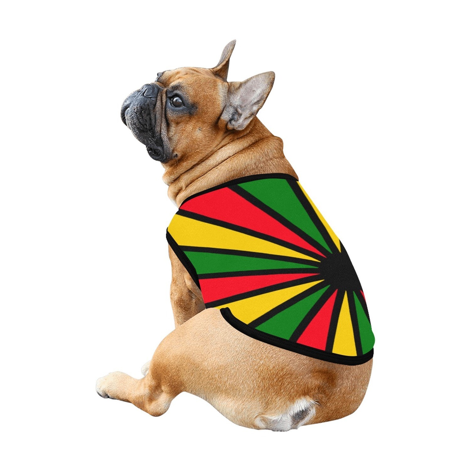 🐕 Rasta Spectrum Dog Tank Top, Dog shirt, Dog clothes, Gifts, 7 sizes XS to 3XL, Jamaican flag, Jamaica, dog tank top, dog t-shirt, jerseyL, dog gifts, black
