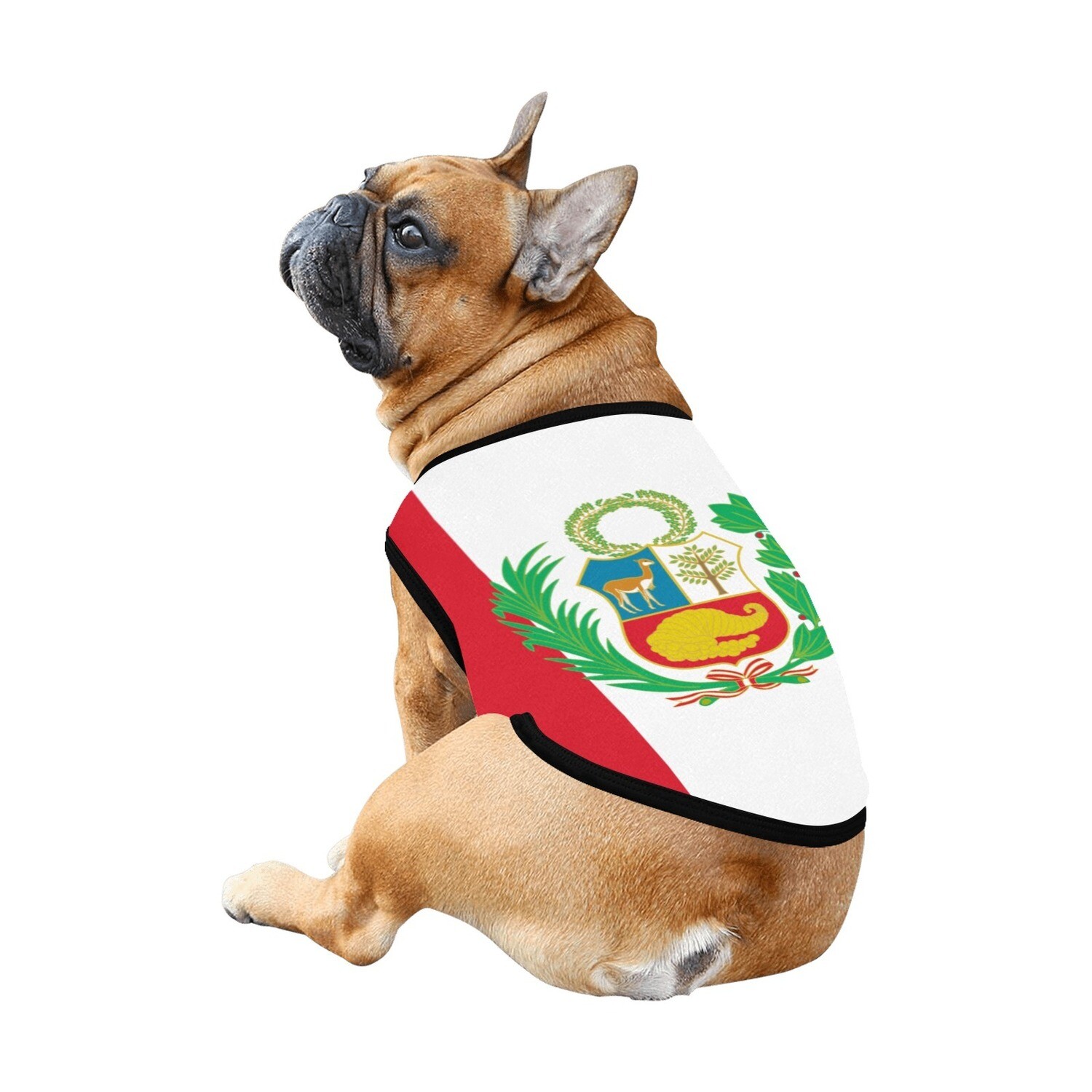 🐕 🇵🇪 I love Peru dog t-shirt, dog gift, dog tank top, dog shirt, dog clothes, gift, 7 sizes XS to 3XL, Big Peruvian flag