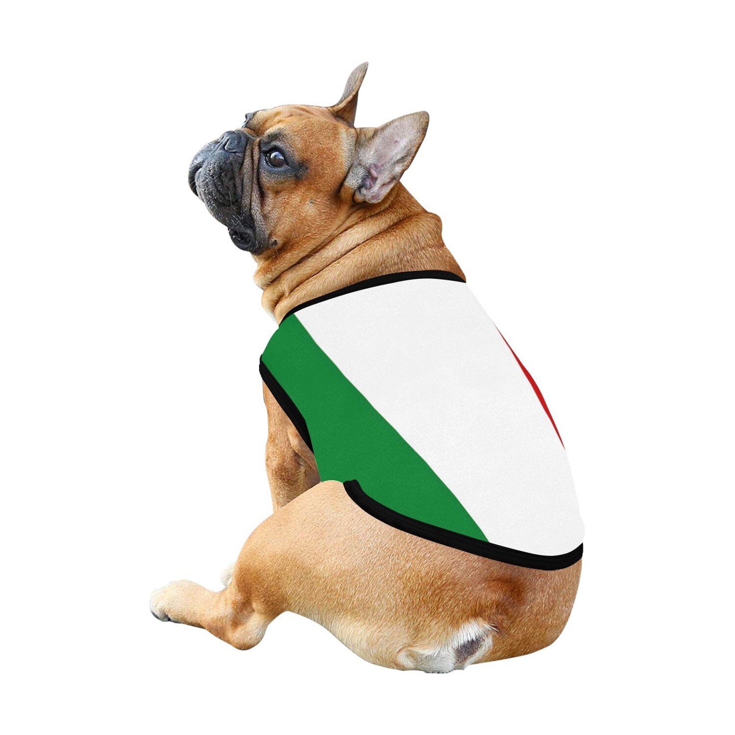 🐕 🇮🇹 I love Italy dog t-shirt, dog gift, dog tank top, dog shirt, dog clothes, gift, 7 sizes XS to 3XL, big Italian flag