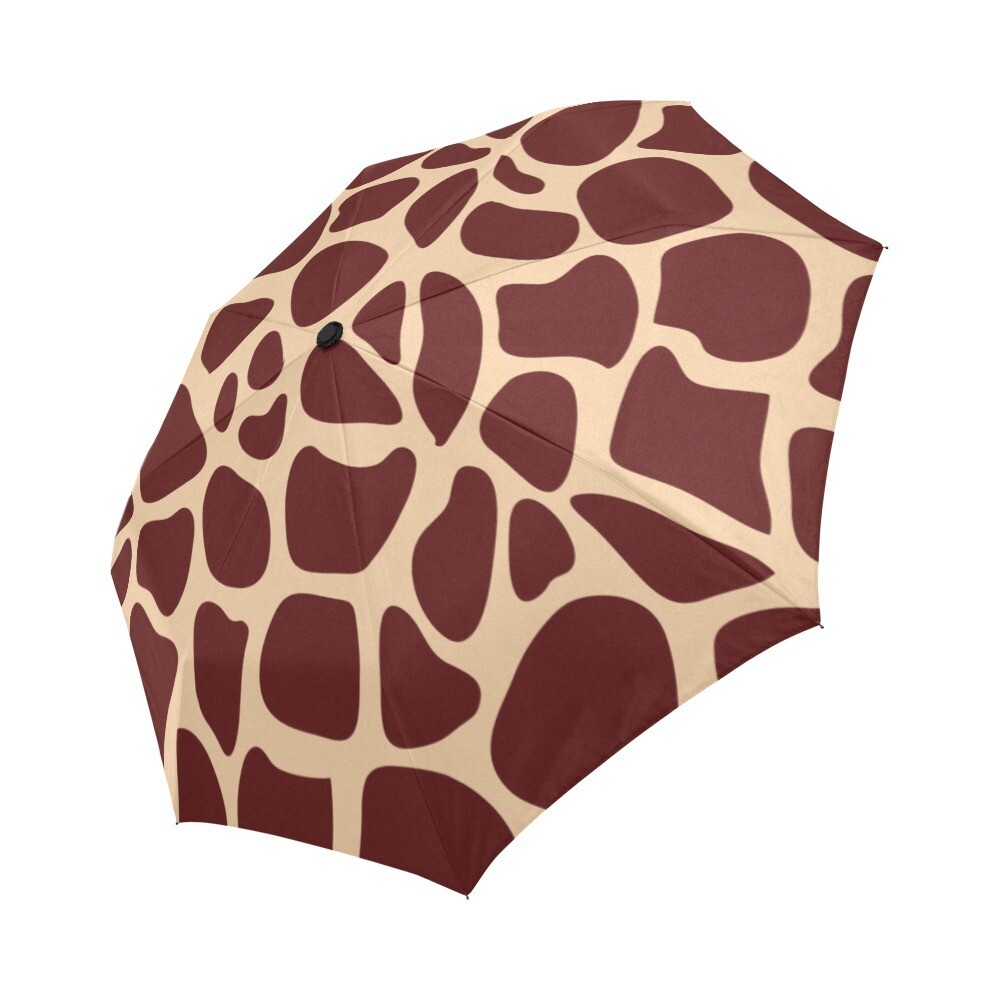 🤴🏽👸🏽☂🦒 Automatic Foldable Umbrella Giraffe's print, Animal's print, gift, gift for him, gift for her, accessories
