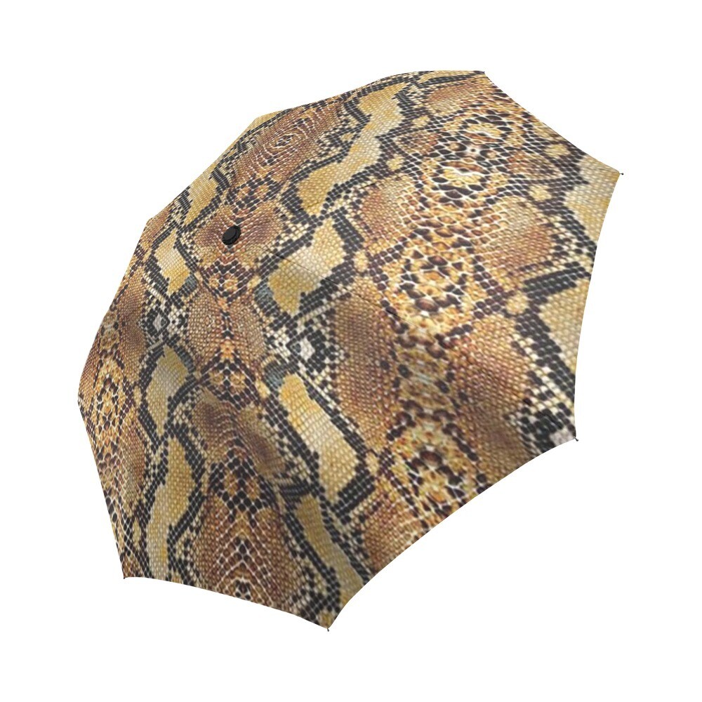 🤴🏽👸🏽☂🐍 Automatic Foldable Umbrella Rattlesnake's print, Animal's print, gift, gift for him, gift for her, accessories