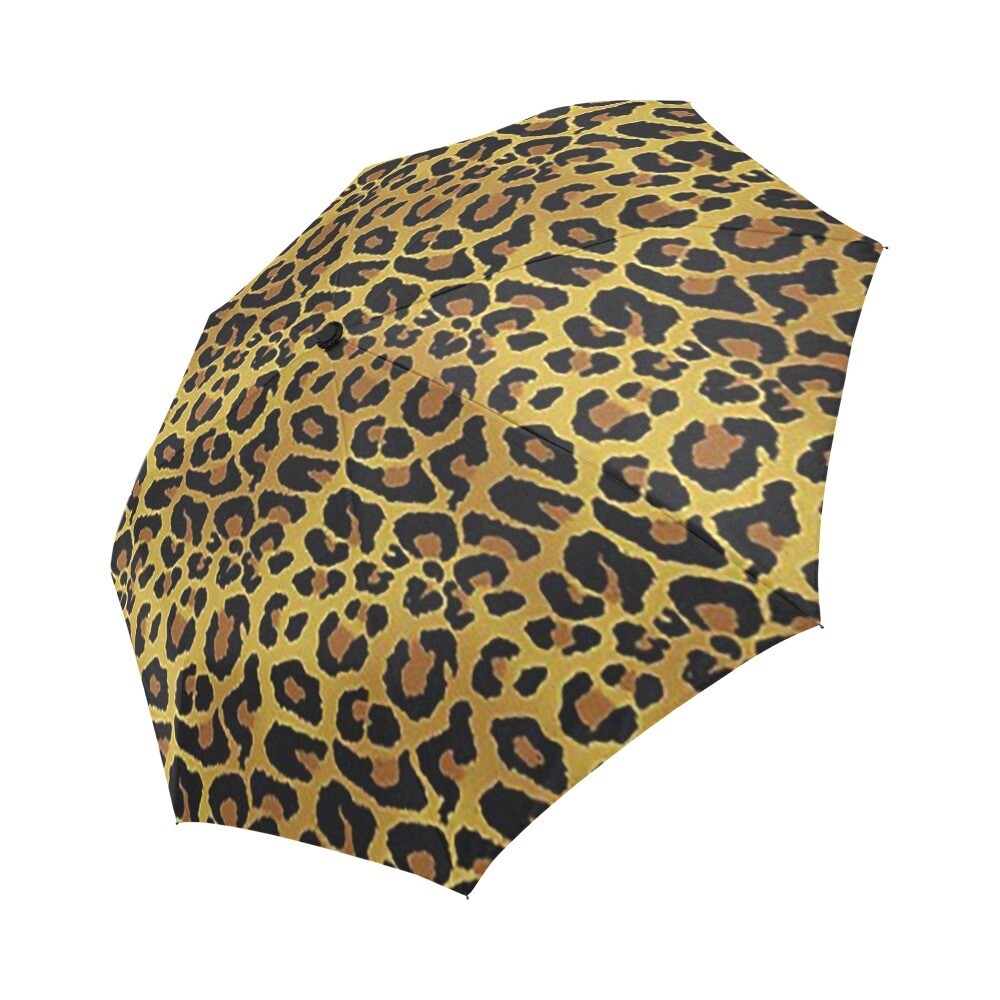 🤴🏽👸🏽☂🐆 Automatic Foldable Umbrella Leopard's print, Cheetah's print, Animal's print, gift, gift for him, gift for her, accessories