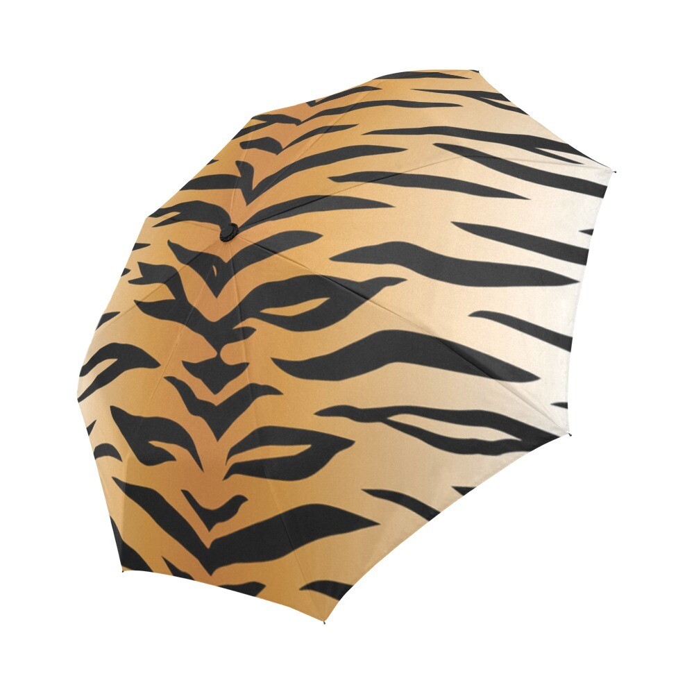🤴🏽👸🏽☂🐅 Automatic Foldable Umbrella Tiger's print, Animal's print, gift, gift for him, gift for her, accessories