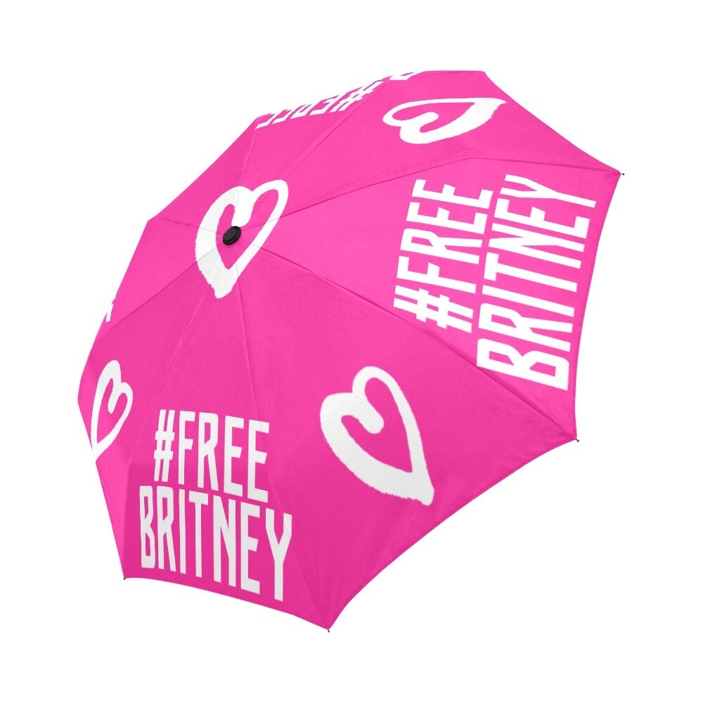🤴🏽👸🏽☂🗽 Automatic Foldable Umbrella Free Britney, #FreeBritney, hot pink, gift, gift for him, gift for her, accessories