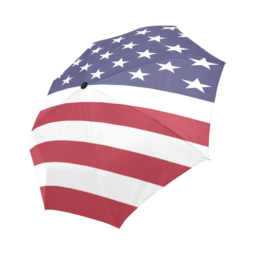 🤴🏽👸🏽☂🇺🇸 Automatic Foldable Umbrella I love America, American flag, USA team, Fourth of July, Independence day, gift, gift for him, gift for her, accessories