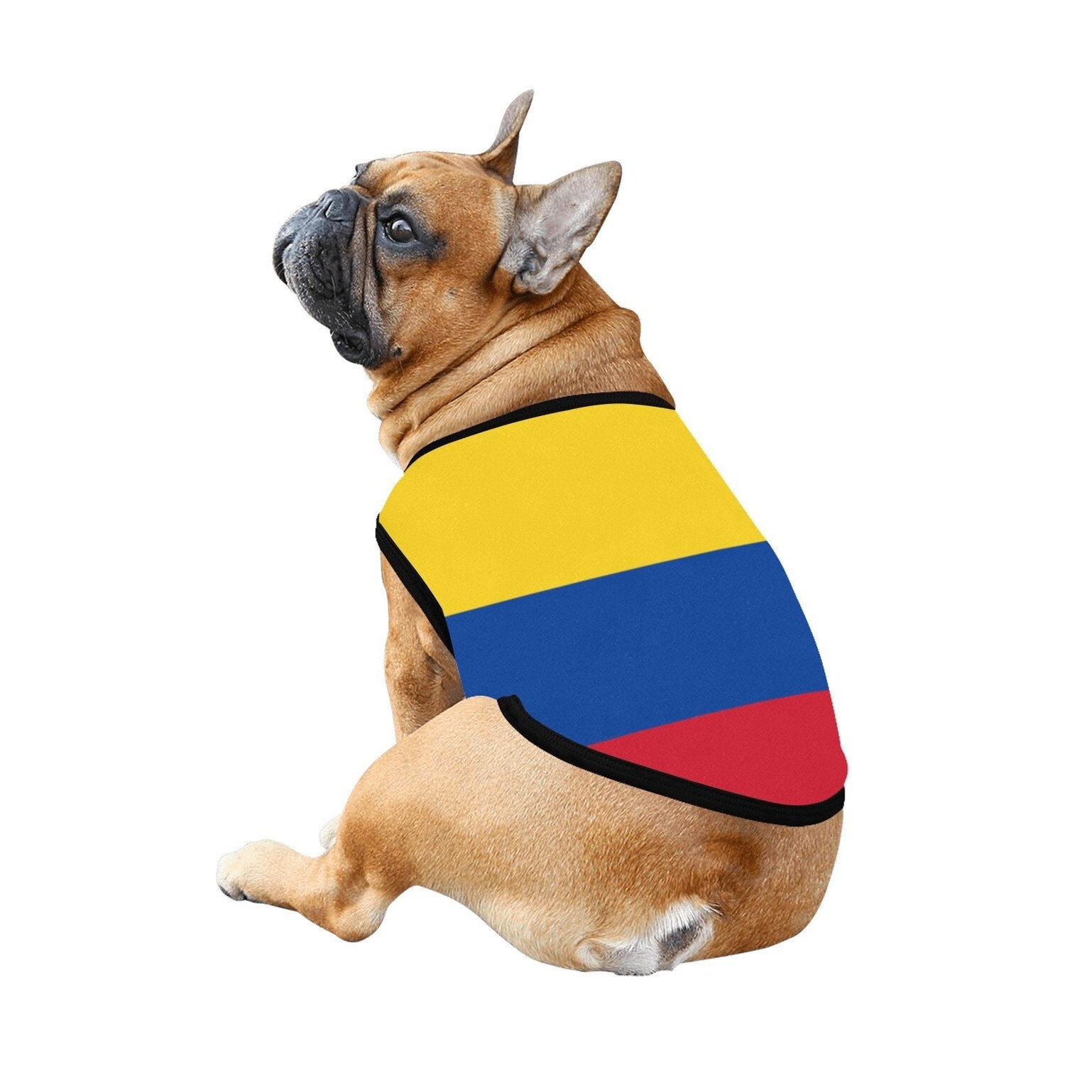 🐕🇨🇴 I love Colombia dog t-shirt, dog gift, dog tank top, dog shirt, dog clothes, gift, 7 sizes XS to 3XL, big Colombian flag