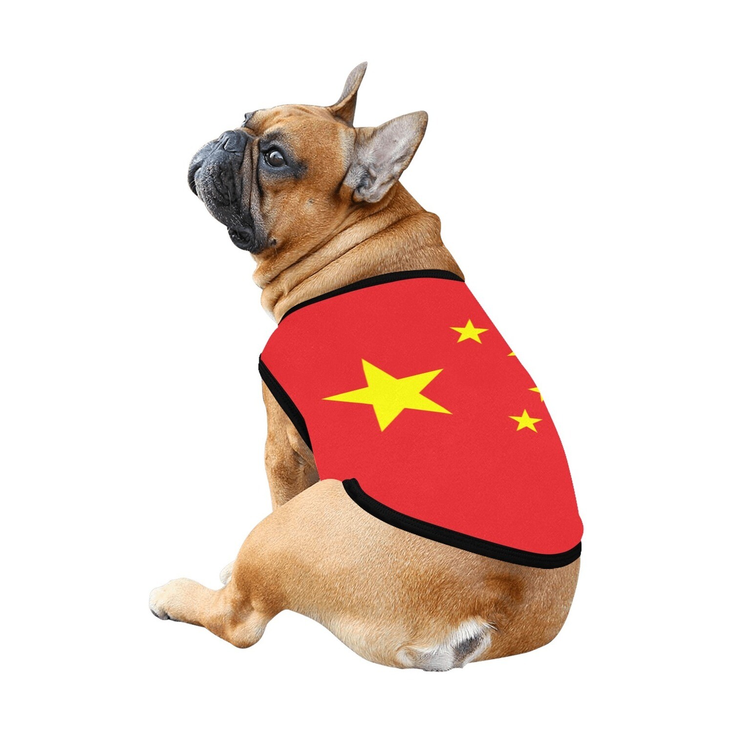 🐕🇨🇳 I love China dog t-shirt, dog gift, dog tank top, dog shirt, dog clothes, gift, 7 sizes XS to 3XL, big Chinese flag