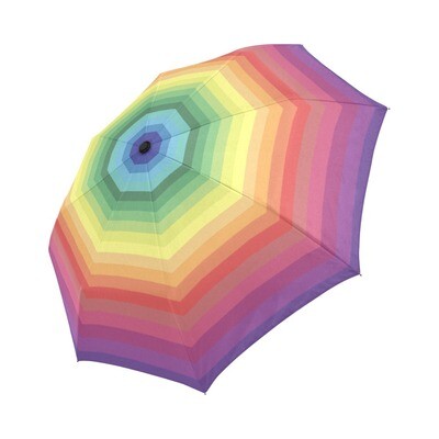 🤴🏽👸🏽☂🌈 Automatic Foldable Umbrella Rainbow, gift, gift for her, gift for him, gift for them, accessories