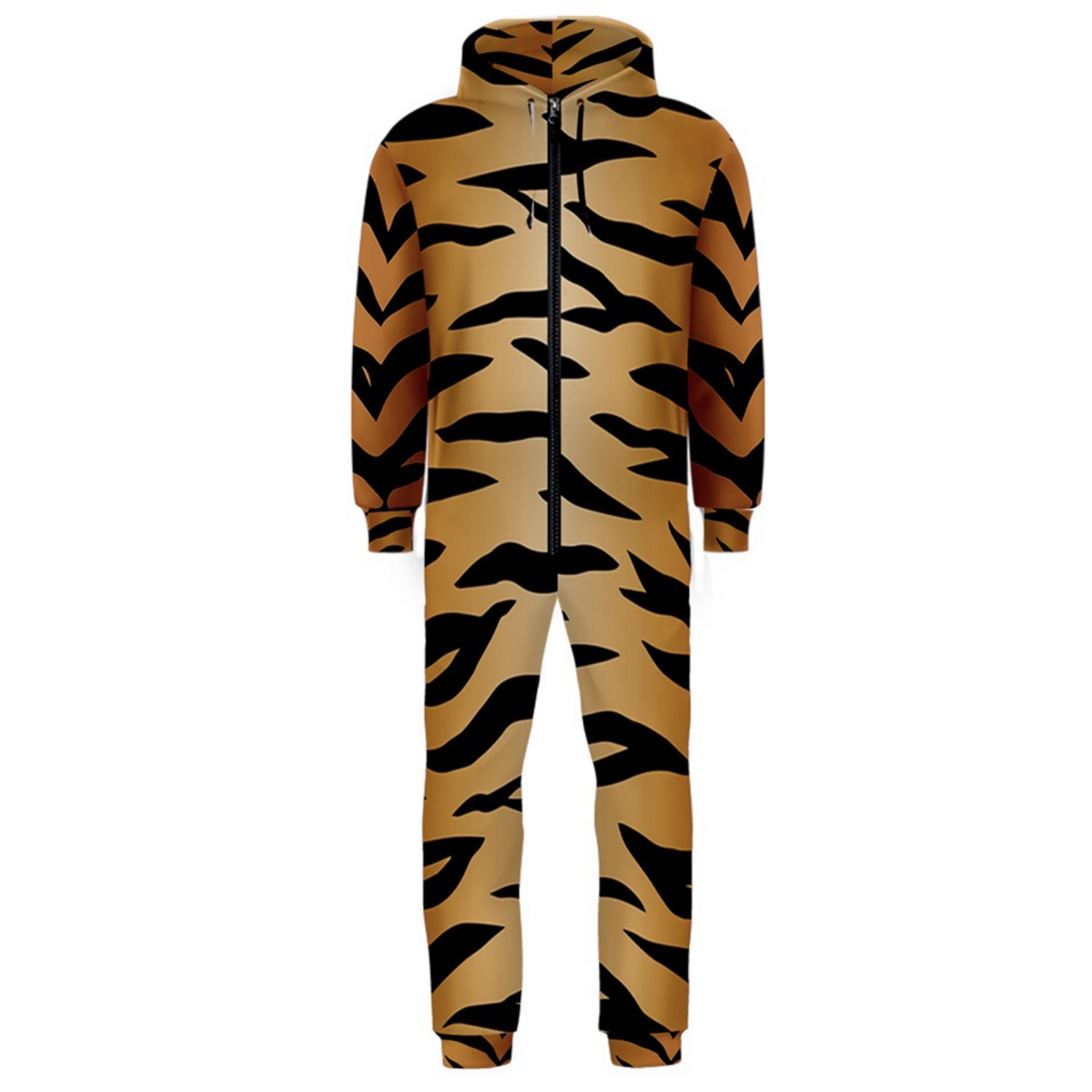 🤴🏽🐅 Classic Tiger print, Feline print, Animal's print, Hooded Onesie Jumpsuit For Men, 7 sizes XS to 3XL, tiger, cat, feline, animal, 7 sizes XS to 3XL, gift, gift for her