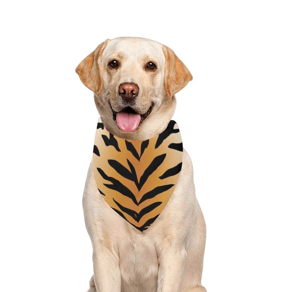 🐕🐈🐅 Dog Bandana classic Tiger print, Feline print, Animal's print, pet bandana, Gift, Gift for dogs, 26"x 13" / 66 cm x 33 cm