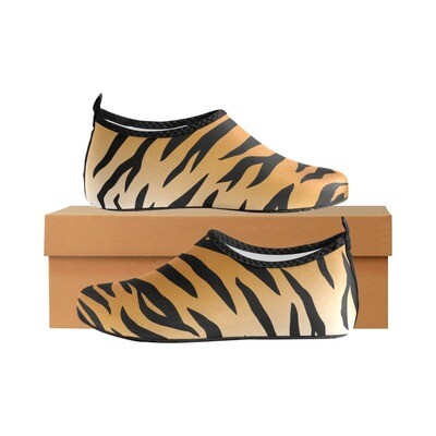 👸🏽🤴🏽👟🐅 Tiger's print Barefoot Aqua Shoes for Kids, Slip-on Shoes, Water Shoes, Animal's print, 7 sizes, Gift for kids
