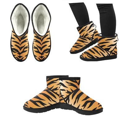 👸🏽👟❄️🐅 Low Top Snow Boots for women Tiger print, Animal's print Snow Boots, feline Snow Boots, Gift for kids, 9 sizes