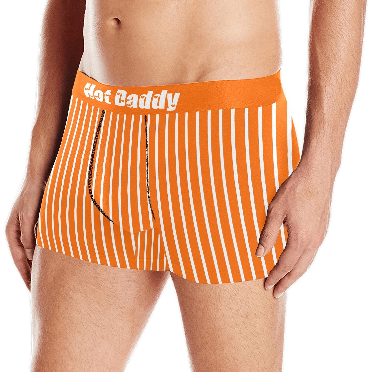 🤴🏽Hot Daddy boxer briefs. Custom Boxers for men. New Dad gift. Personalized underwear. Custom underwear. Father's day gift. Anniversary gift. Orange