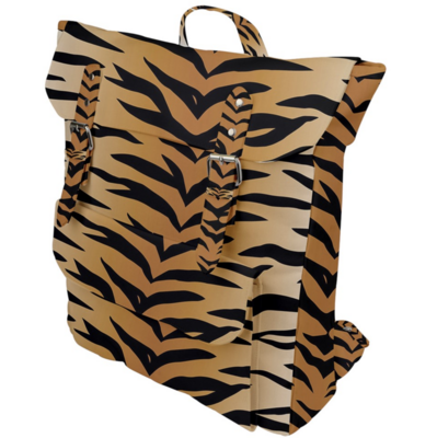 👸🏽🤴🏽🎒🐅 Backpack with buckles Tiger print, Animal print, Feline, Gift for Animal Lovers, Gift for Pet Lovers, Gift for Cat Lovers, 13x3.3x15x" / 33x8.4x38.1 cm