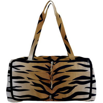 👸🏽🤴🏽🧳🐅 Foldable Multi Function Bag Tiger print, Feline, Gift for Animal Lovers, Gift for Pet Lovers, Gift for Cat Lovers, 12x24" / 30.5x61 cm (WxH)