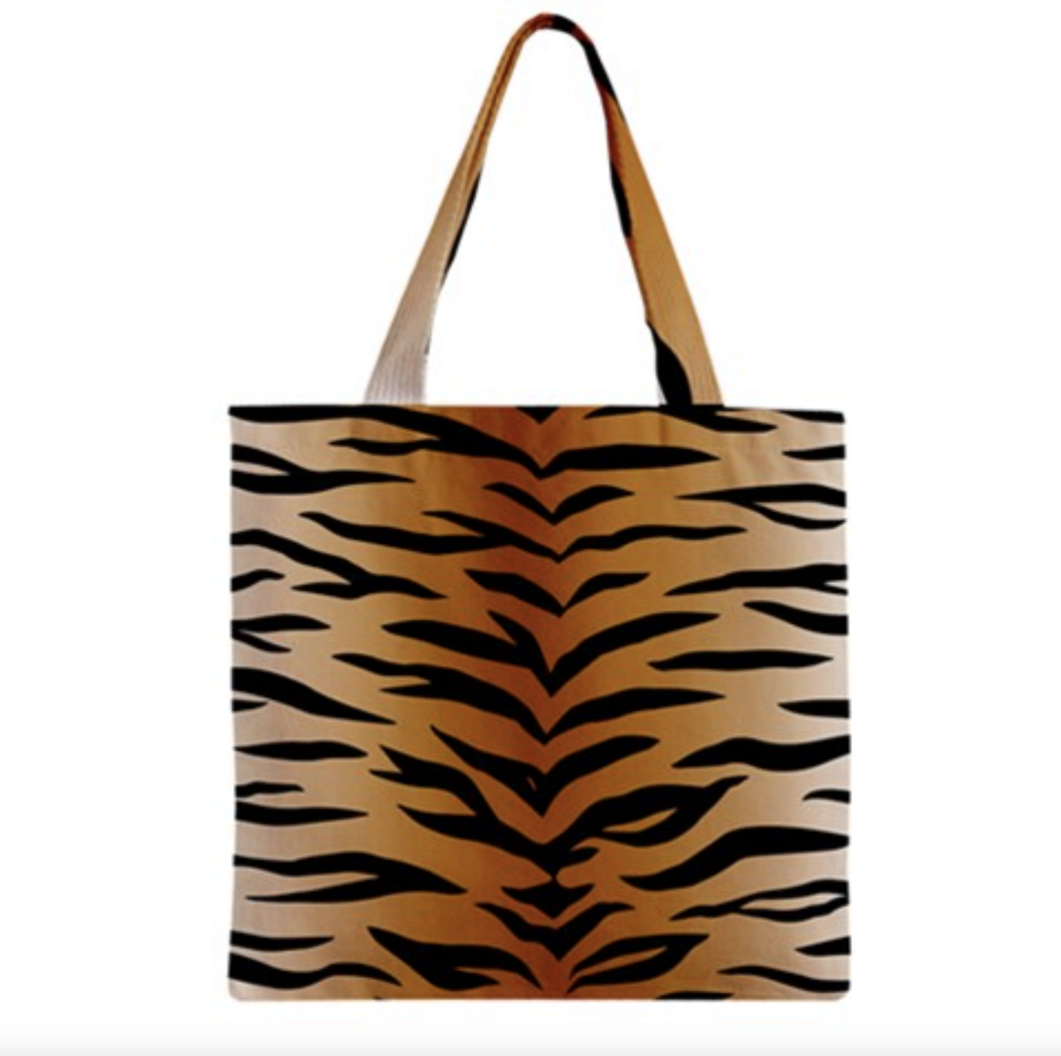👸🏽🤴🏽🧳🐅 Zipper Medium Tote Bag Tiger print, Feline, Gift for Animal Lovers, Gift for Pet Lovers, Gift for Cat Lovers, 12x16" / 30.5x40.6 cm (WxH)