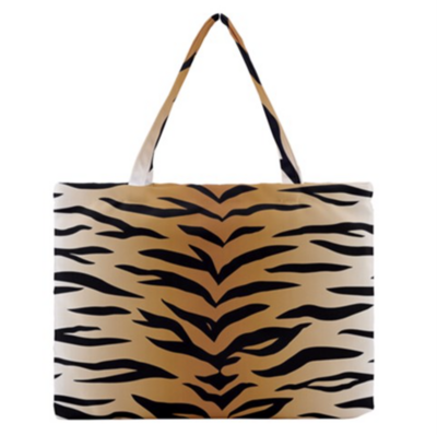 👸🏽🤴🏽🧳🐅 Zipper Large Tote Bag Tiger print, Feline, Gift for Animal Lovers, Gift for Pet Lovers, Gift for Cat Lovers, 16x20" / 40.6x50.8 cm (WxH)
