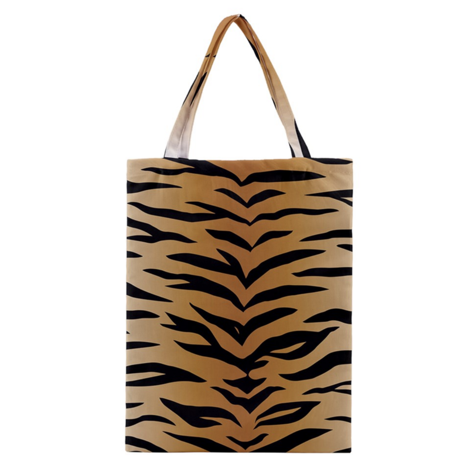 👸🏽🤴🏽🧳🐅 Tote Bag Tiger print, Feline, Gift for Animal Lovers, Gift for Pet Lovers, Gift for Cat Lovers, 17.5x13.5" / 44.4x34.3 cm (WxH)
