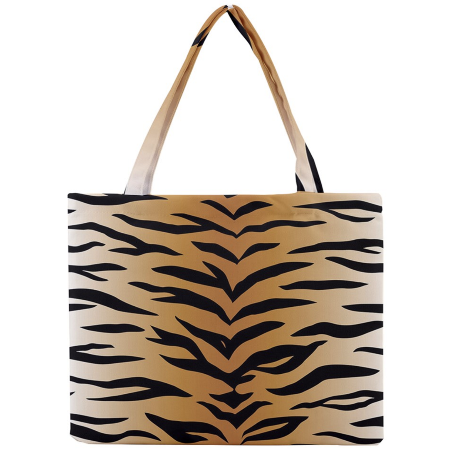 👸🏽🤴🏽🧳🐅 Mini Tote Bag Tiger print, Feline, Gift for Animal Lovers, Gift for Pet Lovers, Gift for Cat Lovers, 11x14" / 28x35.6 cm (WxH)