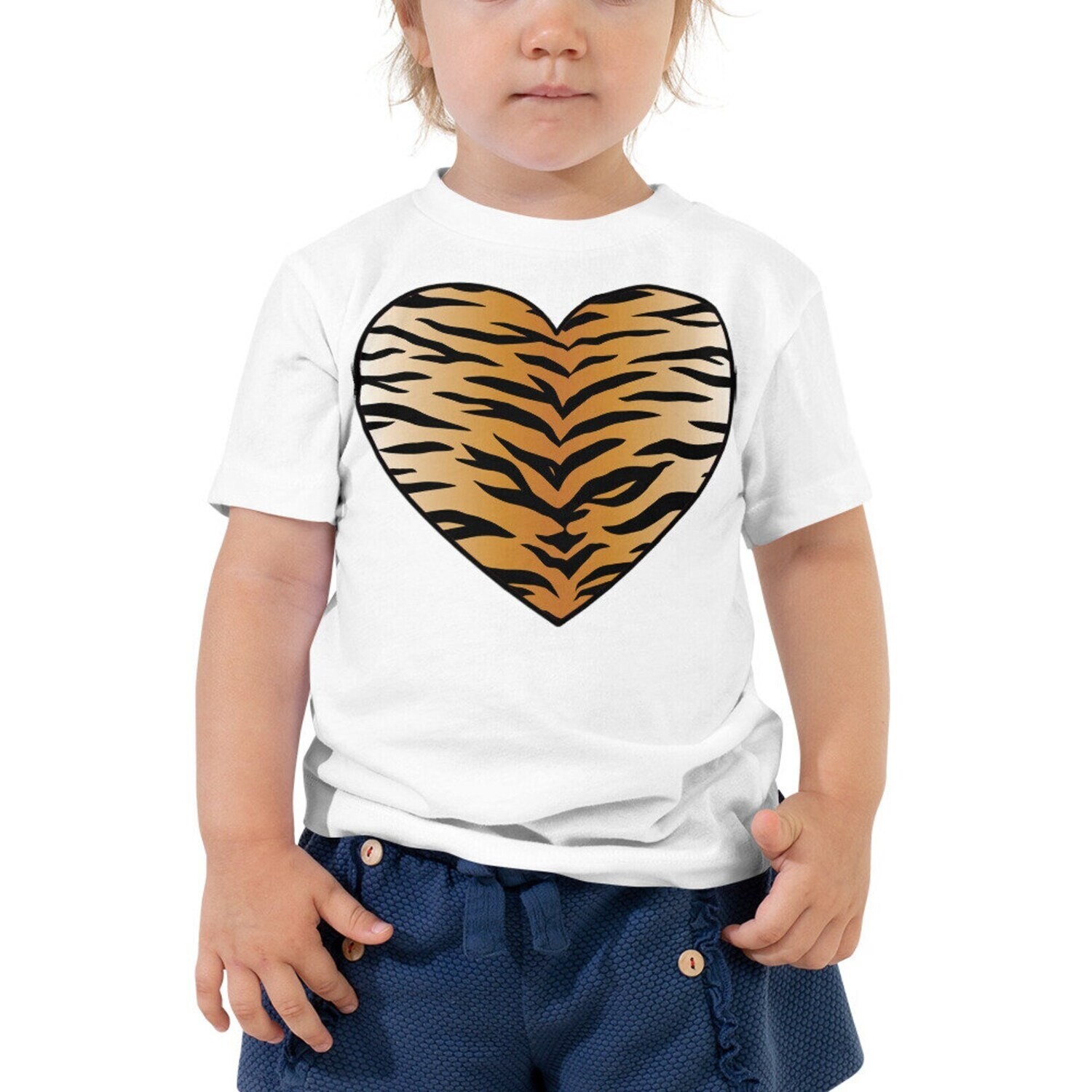 👸🏽🤴🏽🐅 Toddler Short Sleeve Tee Tiger print, premium t-shirt, 100% cotton t-shirt, feline, Gift for Animal Lovers, Cat Lovers, Bella Canvas 3001T, Made in the USA