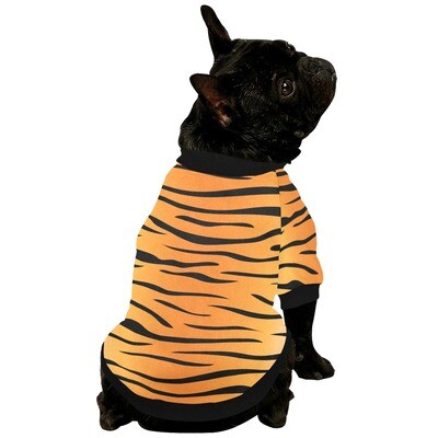 🐕🐅 Fuzzy warm buttoned dog sweatshirt Tiger print, Royal Bengal Tigers, dog sweater, Dog clothes, Dog clothing, Dog apparel, Gift for dogs, Halloween