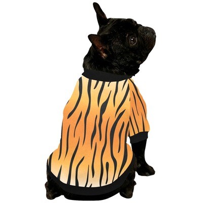 🐕🐅 Dog Sweatshirt fuzzy warm buttoned Tiger print, Feline, Animal print, Dog Sweater, Dog clothes, Dog clothing, 6 sizes XS to 2XL, Gift for dogs, Halloween costume, Fire, Flames