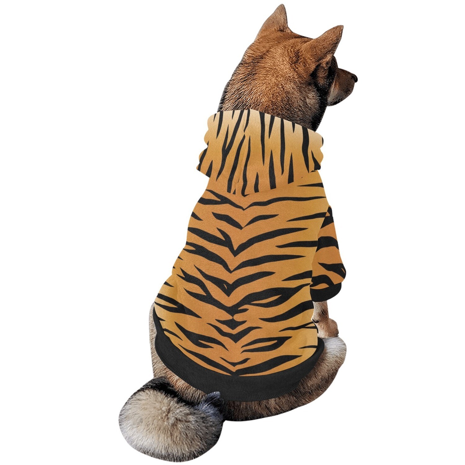 🐕🐅 Dog hoodie Tiger print, Tigers, fuzzy warm buttoned dog hooded sweatshirt, dog hooded sweater, Dog clothes, Dog clothing, Dog apparel, Gift for dogs, Halloween