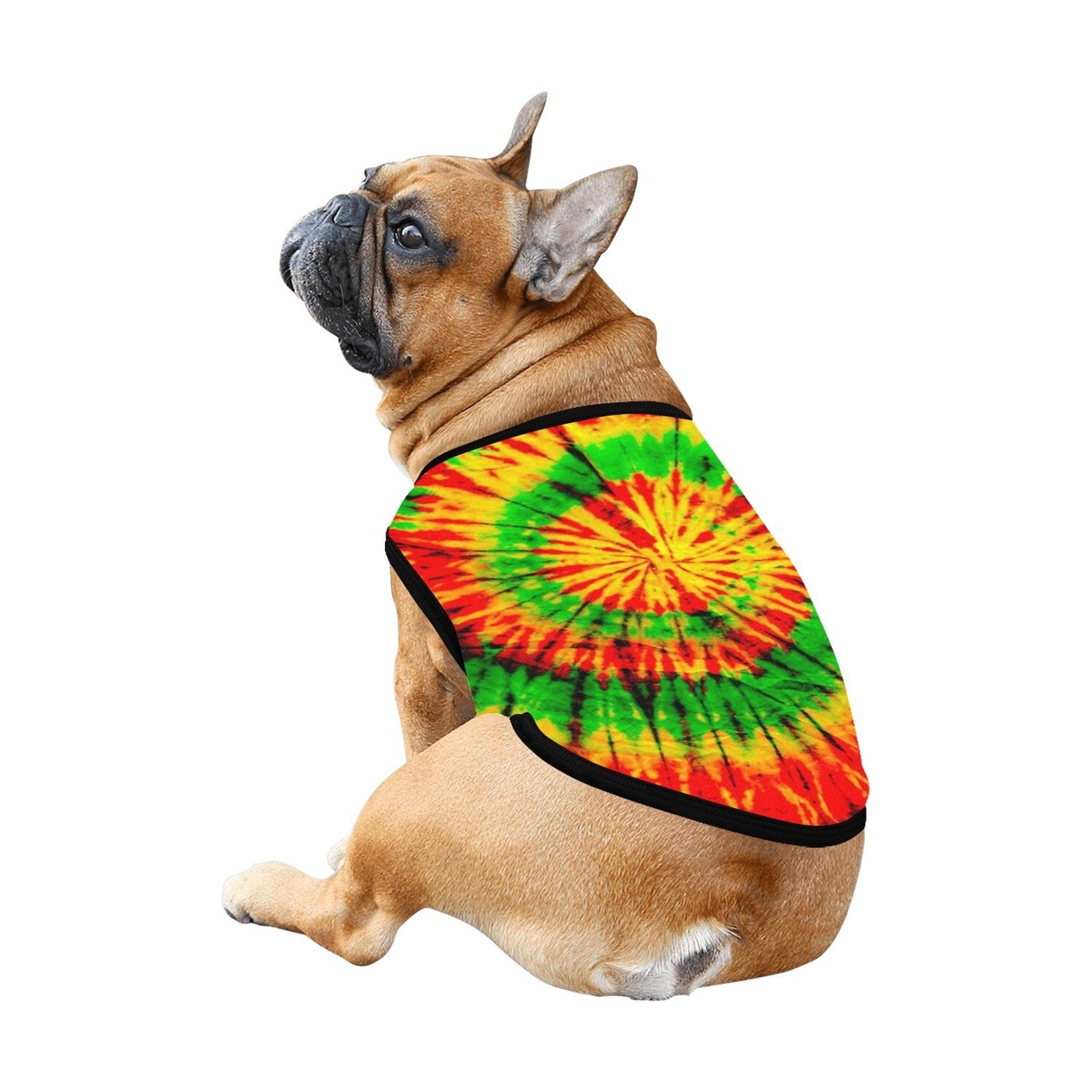 🐕☮︎ Dog t-shirt rasta Tie dye, Summer, Hippie dog shirt, dog clothes, dog tank top, dog clothing, dog gift, dog costume, 7 sizes XS to 3XL, gift