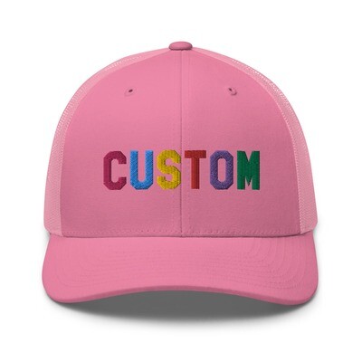 👸🏽🤴🏽🧢Custom Embroidered Retro Trucker Hat with mesh back, Personalized Dad Hat, Trucker Cap, Design your own hat, Add text, font, custom gift