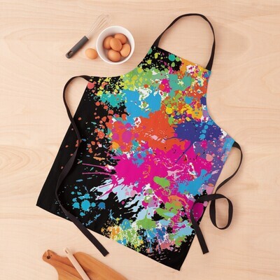 👸🏽🤴🏽🎨 Artist Apron, Artistic Apron, Splash of colors, Paint splatter, Homage to Maru my mum, Gift for Art lovers, Gift, Made in the USA